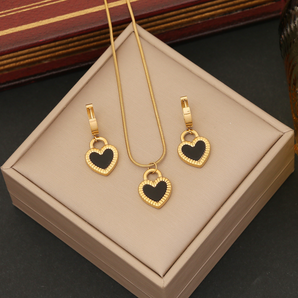 Heart style Stainless Steel Jewelry Set