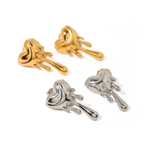 IG Style Vintage Heart Shape Ear Studs