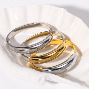 IG Style Color Block Stainless Steel Bangle.